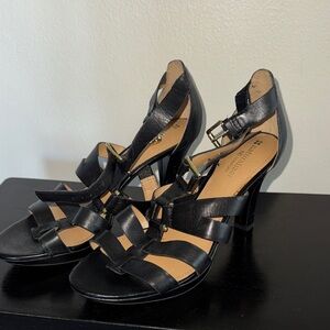 Banana Republic Black Strappy Heels
